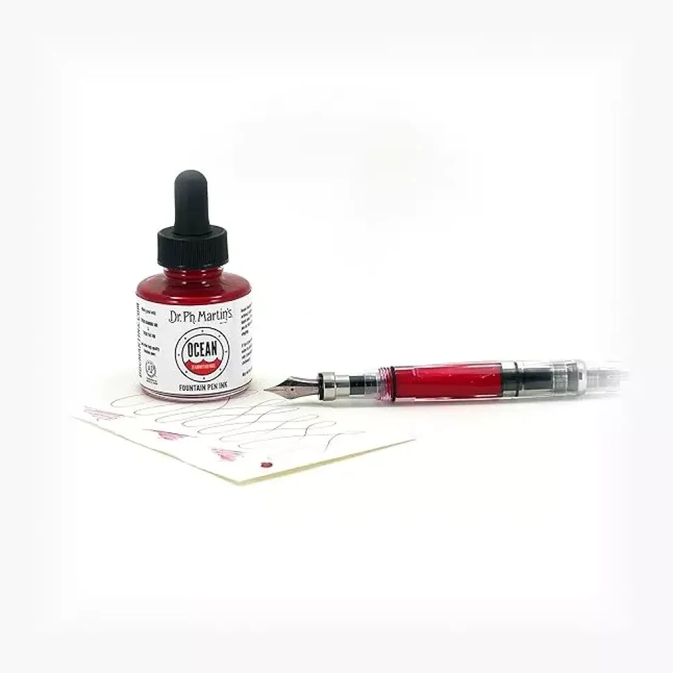 Tinta Estilográfica Red Garnet Rose 1.0 oz Dr. Ph. Martins