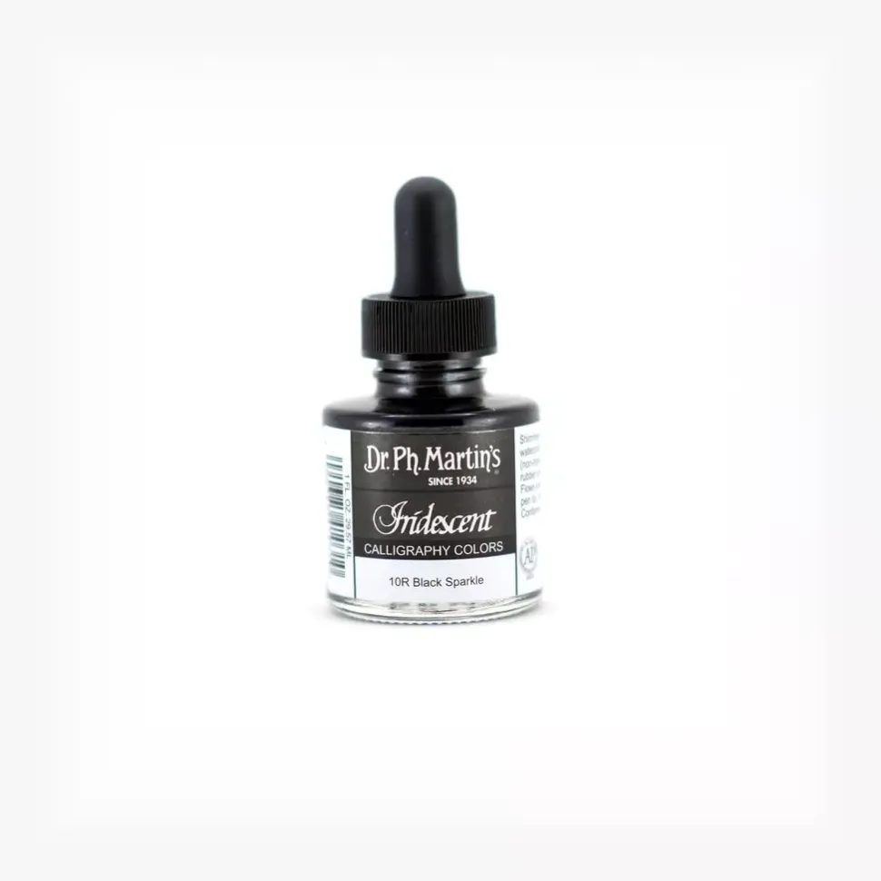 Tinta Iridiscente Caligrafía Black Sparkle 10R 1.0 oz Dr. Ph. Martin s