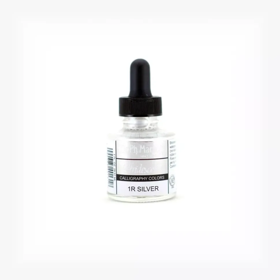 Tinta Iridiscente Caligrafía Silver 1R 1.0 oz Dr. Ph. Martin s