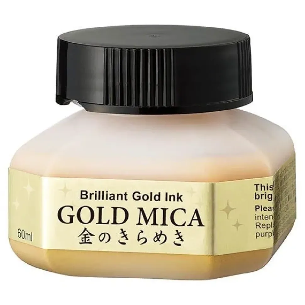 Tinta líquida brillante Gold Mica Kuretake 60ml