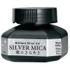 Tinta líquida brillante Silver Mica Kuretake 60ml
