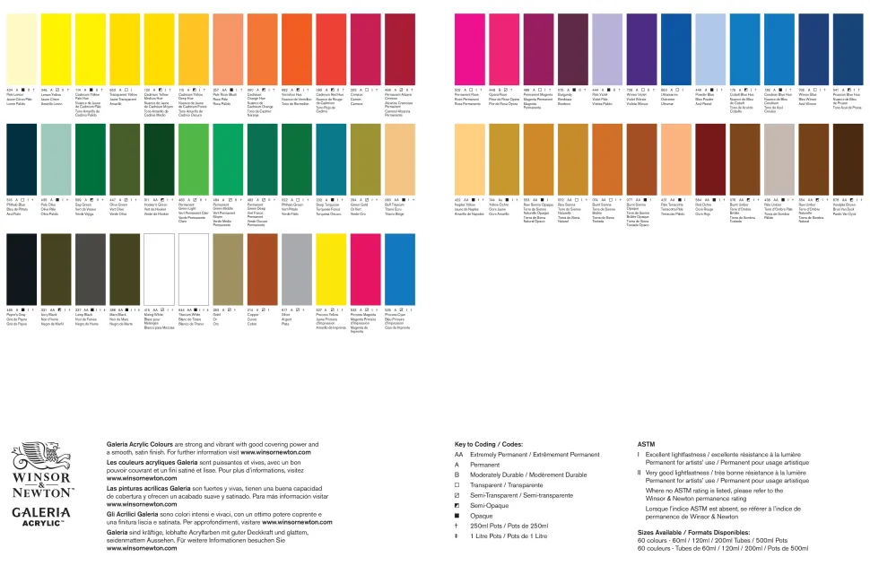 Tubo acrílico Galeria Winsor and Newton 120ml