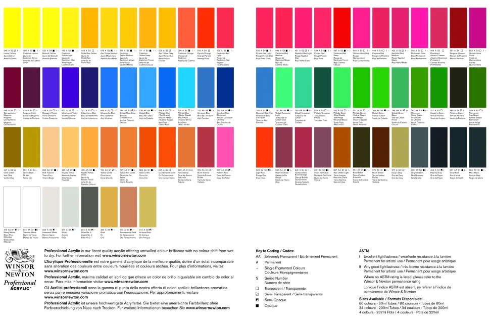 Tubo acrílico Professional Winsor and Newton 200ml