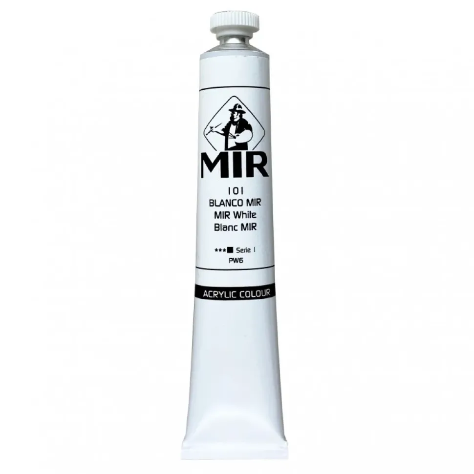 Tubo de Acrílico Cremoso 101 Blanco S1 Mir 60ml