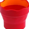 Vaso Portátil Rojo Click&Go Connector Faber-Castell