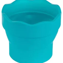 Vaso Portátil Turquesa Click&Go Connector Faber-Castell