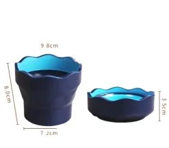 Vaso Portátil Verde Click&Go Connector Faber-Castell